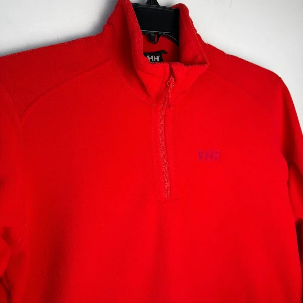 Helly Hansen Mens Daybreaker 1/2 Zip Fleece Pullover 163 Red Size M Outdoors Ski